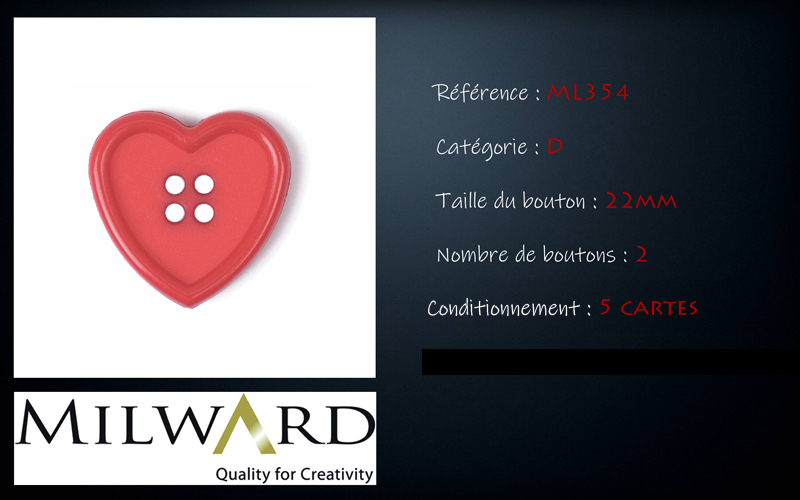 Boutons Milward - Code D, .