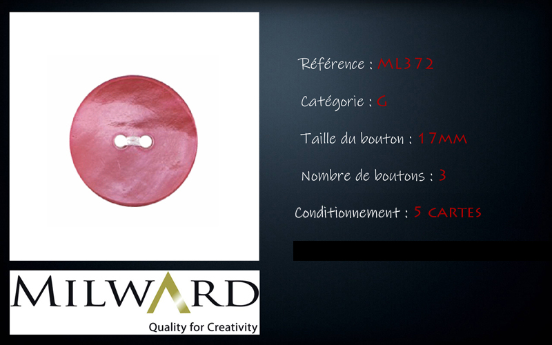 Boutons Milward - Code G, .