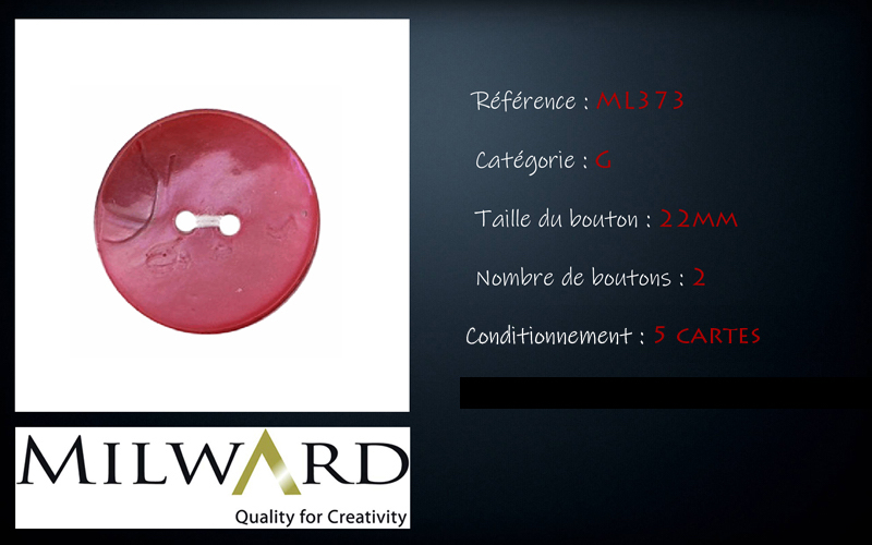 Boutons Milward - Code G, .