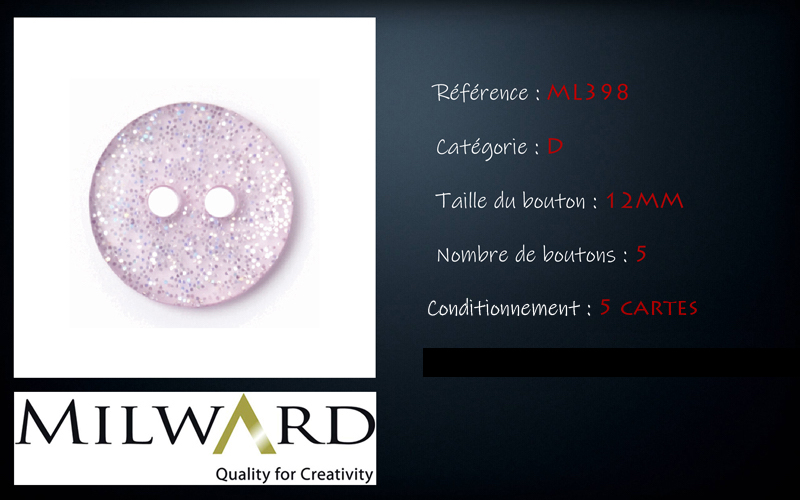 Boutons Milward - Code D, .