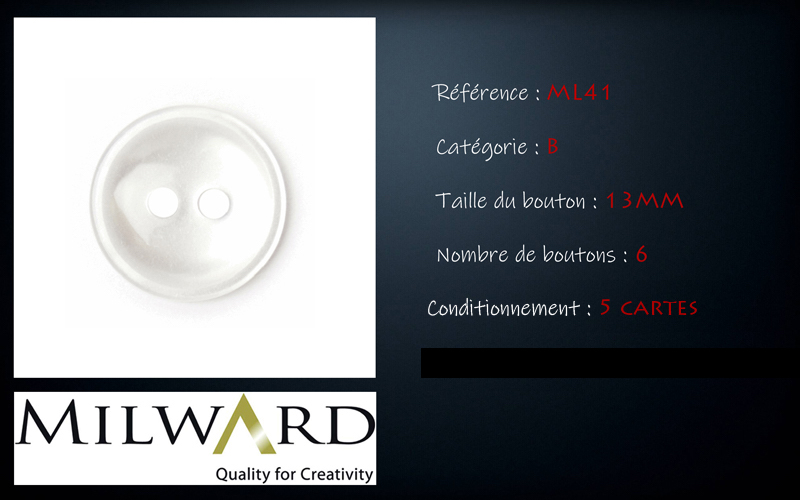 Boutons Milward - Code B, .