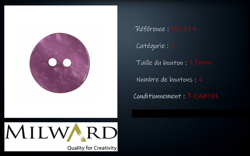 Boutons Milward - Code B, .