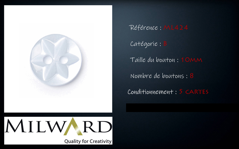 Boutons Milward - Code B, .