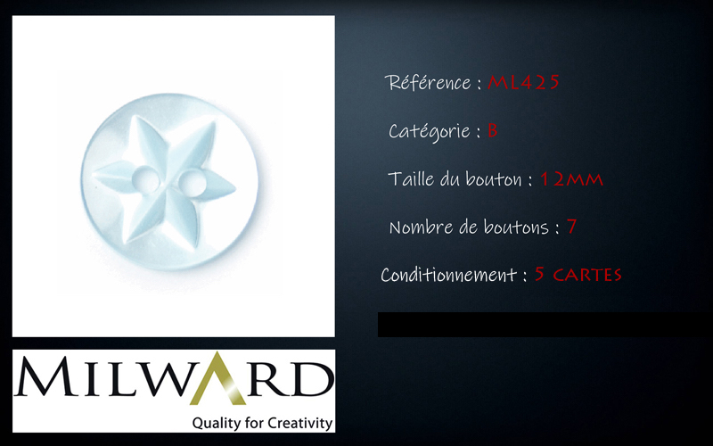 Boutons Milward - Code B, .