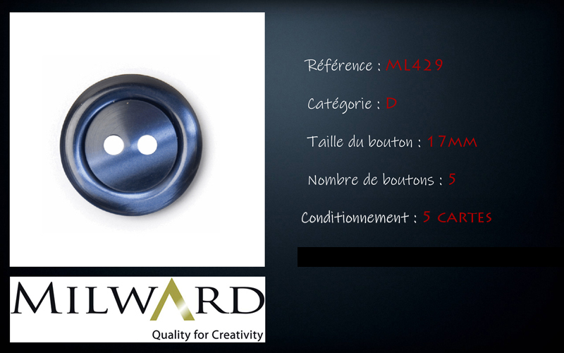 Boutons Milward - Code D, .