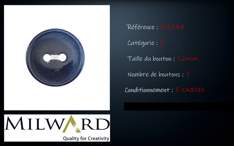 Boutons Milward - Code E, .