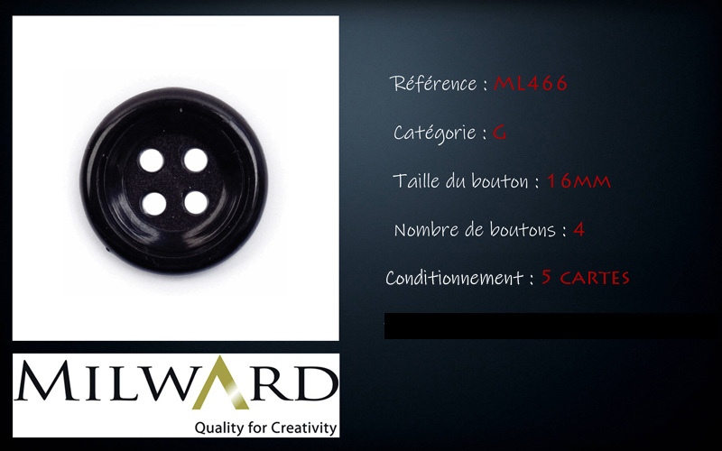 Boutons Milward - Code G, .