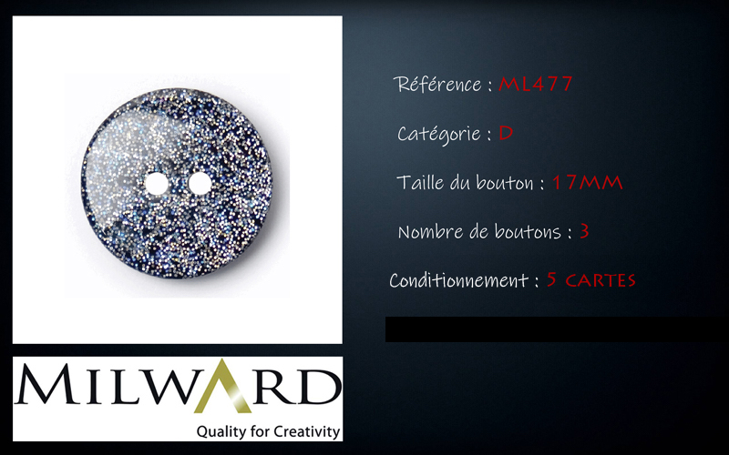 Boutons Milward - Code D, .