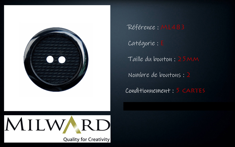 Boutons Milward - Code E, .