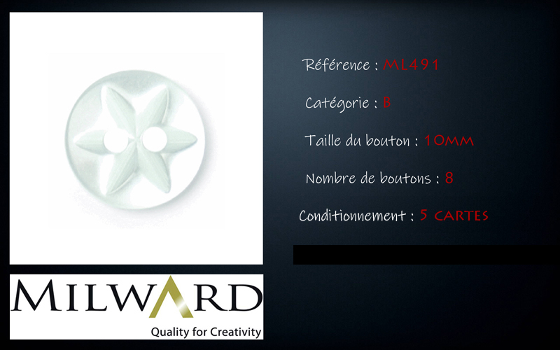 Boutons Milward - Code B, .