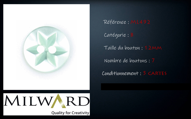 Boutons Milward - Code B, .