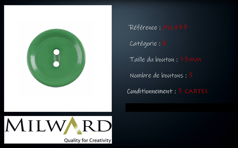 Boutons Milward - Code B, .