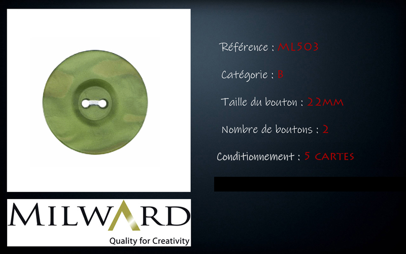 Boutons Milward - Code B, .