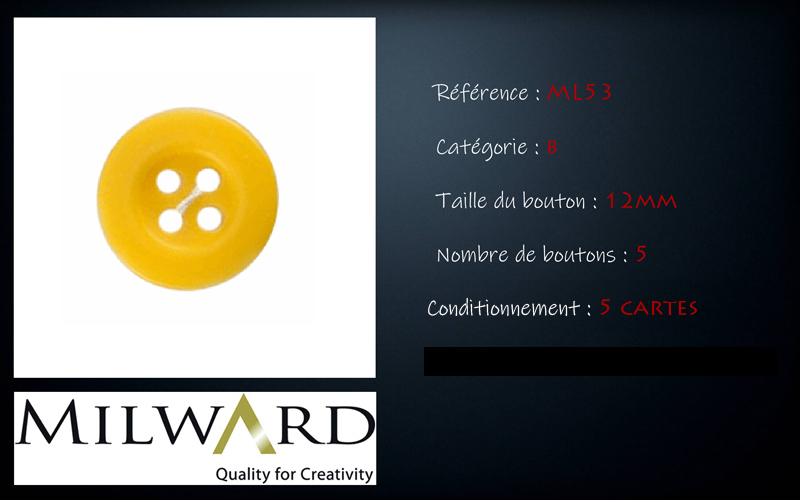 Boutons Milward - Code B, .
