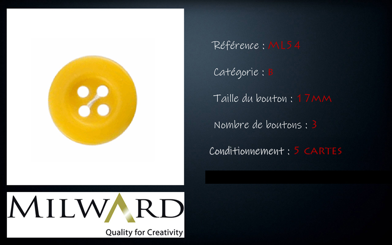 Boutons Milward - Code B, .