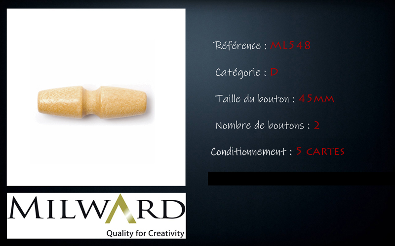 Boutons Milward - Code D, .