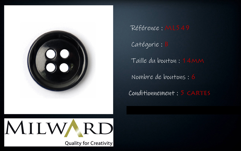 Boutons Milward - Code B, .