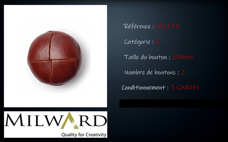 Boutons Milward - Code E, .