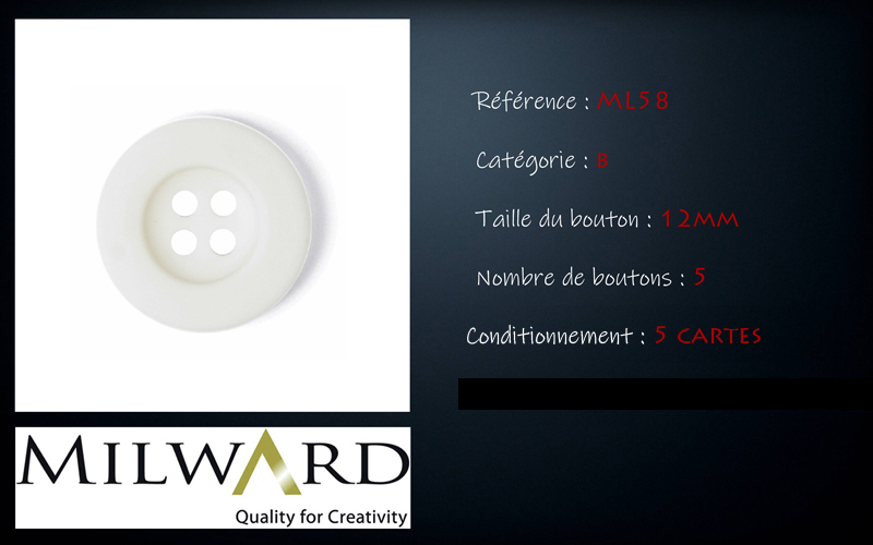 Boutons Milward - Code B, .