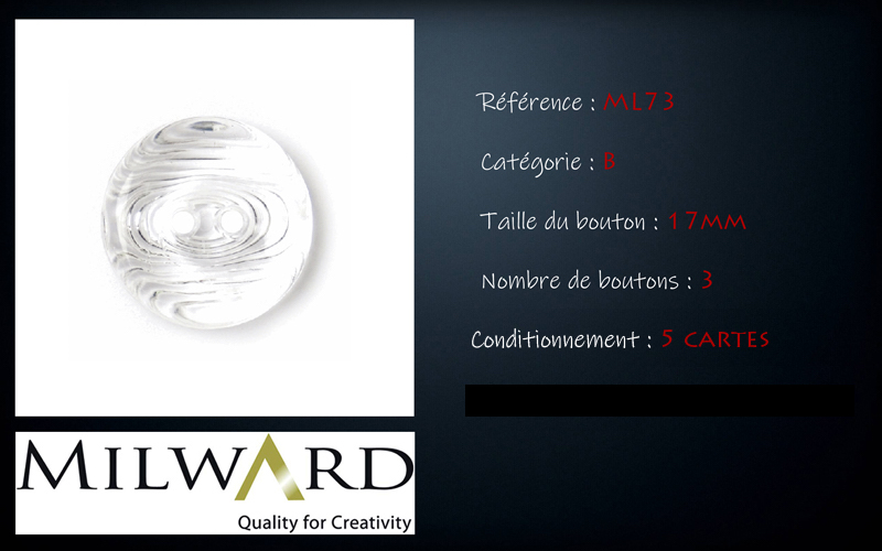 Boutons Milward - Code B, .