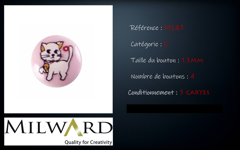 Boutons Milward - Code C, .