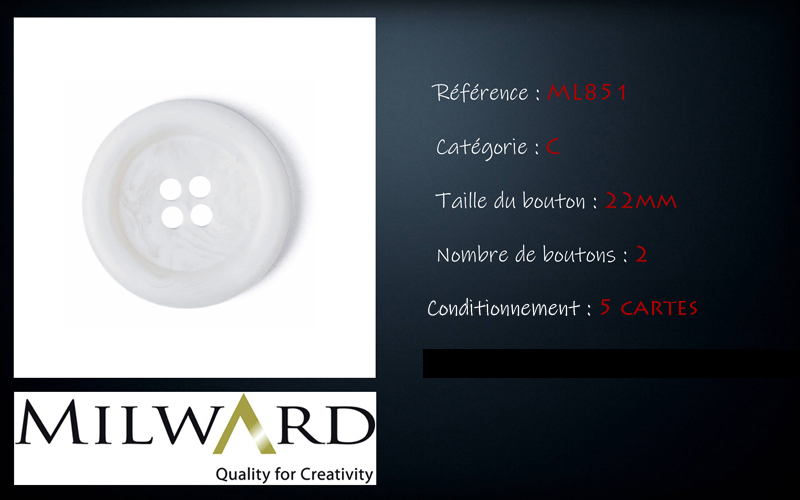 Boutons Milward - Code C, .