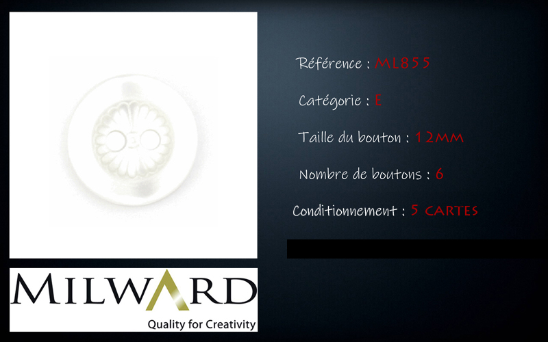 Boutons Milward - Code E, .