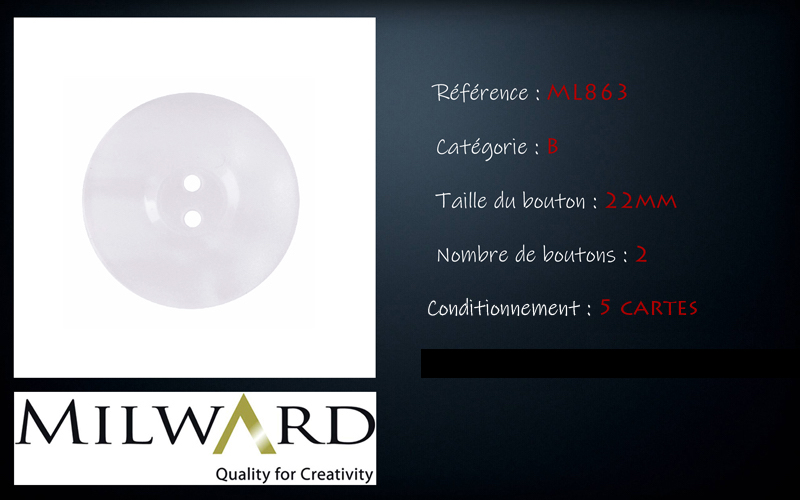 Boutons Milward - Code B, .