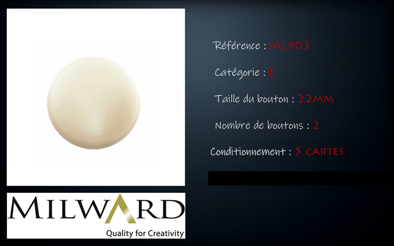 Boutons Milward - Code E, .