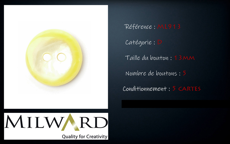Boutons Milward - Code D, .