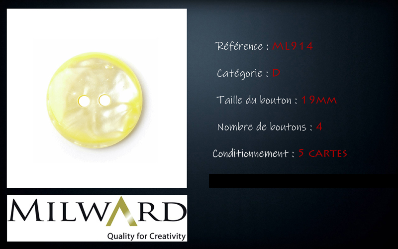 Boutons Milward - Code D, .