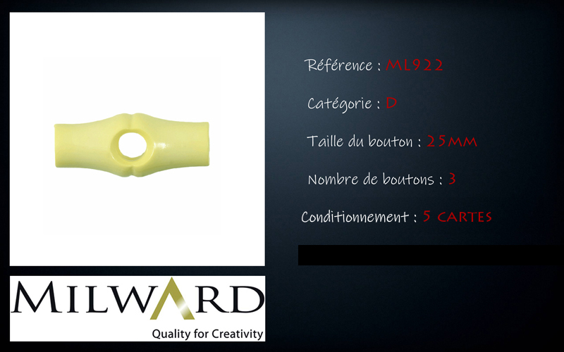 Boutons Milward - Code D, .