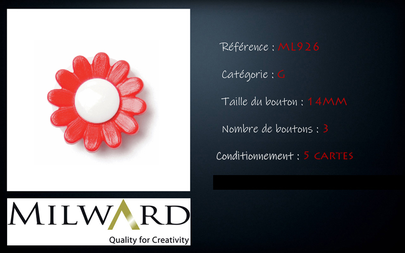 Boutons Milward - Code G, .