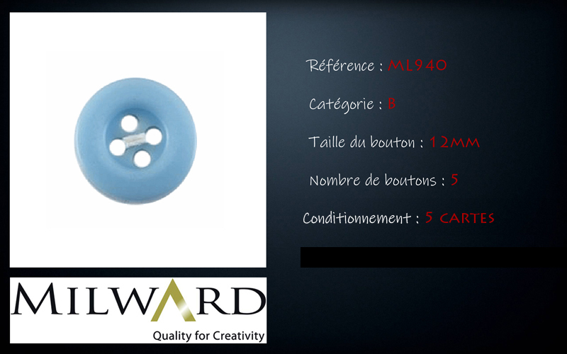 Boutons Milward - Code B, .