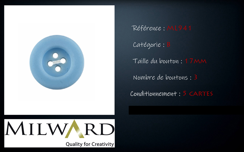 Boutons Milward - Code B, .