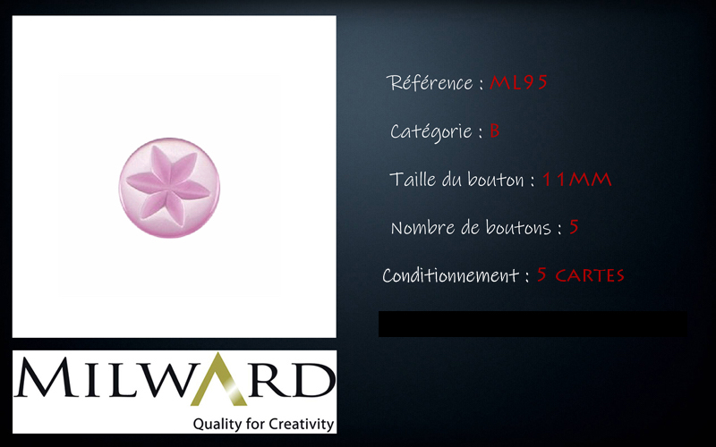 Boutons Milward - Code B, .