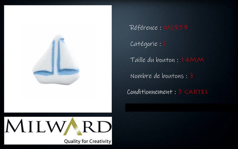 Boutons Milward - Code J, .