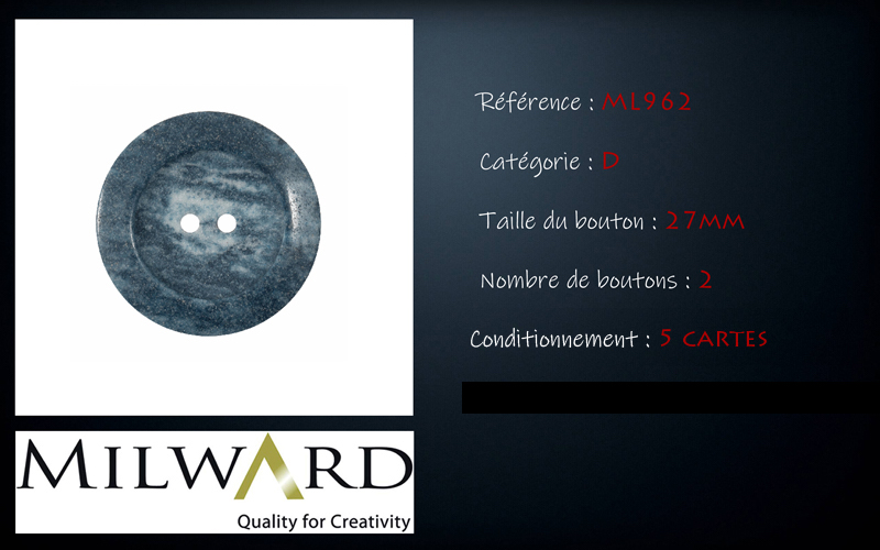 Boutons Milward - Code D, .