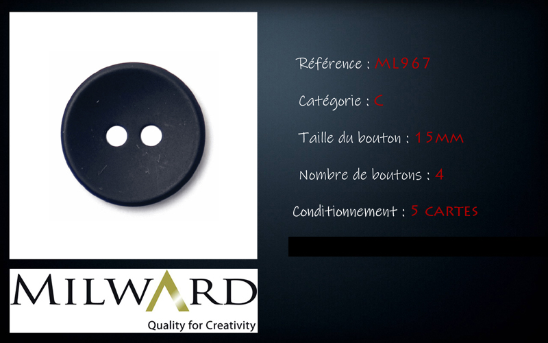 Boutons Milward - Code C, .