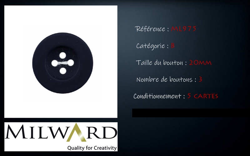 Boutons Milward - Code B, .