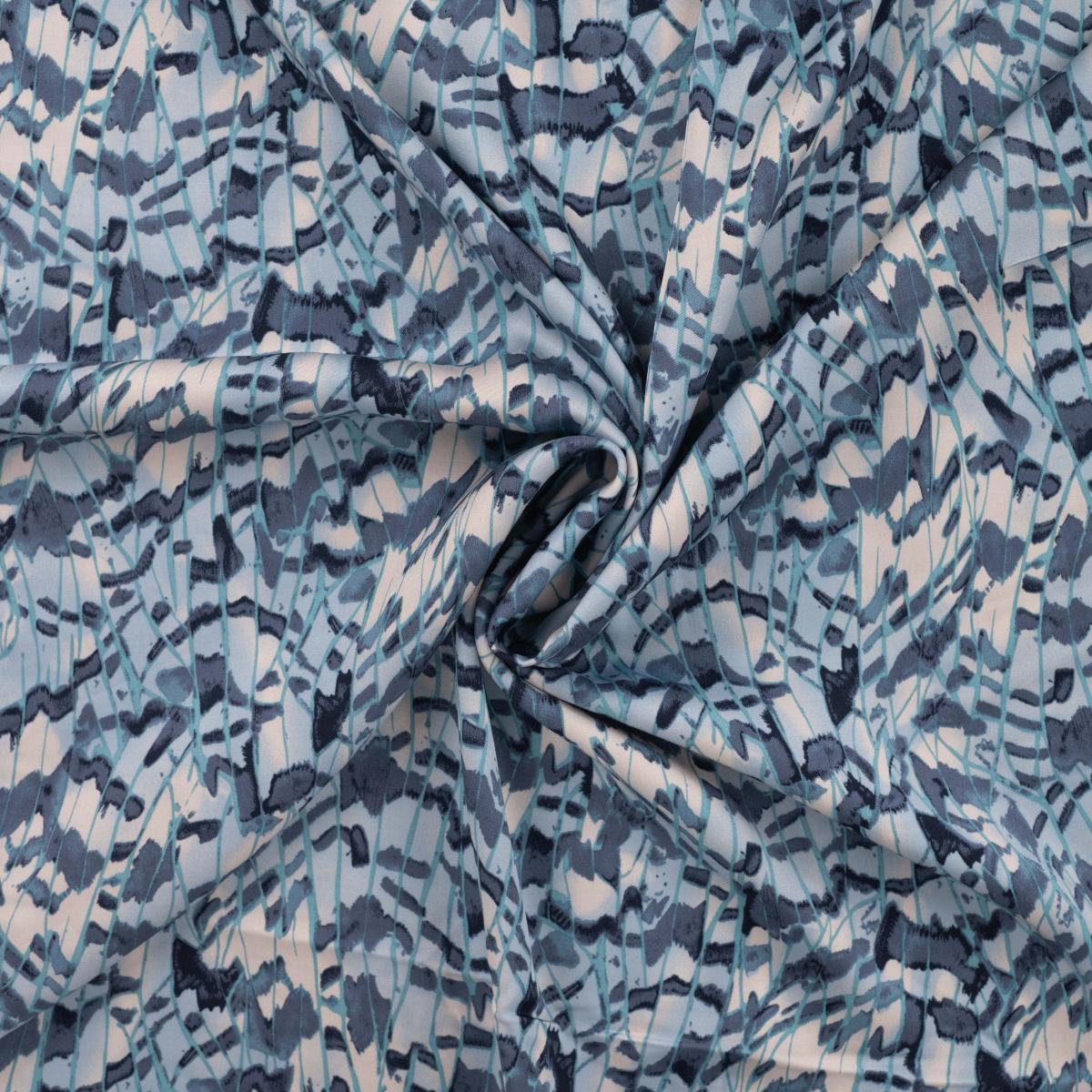 Viscose Satinée Imprimée, 145-150cm.