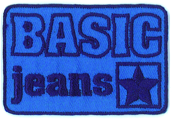 Basic Jeans, 6.5  /  4.2 cm.