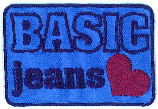 Basic Jeans, 6.5  /  4.2 cm.