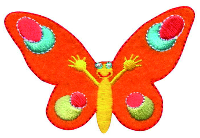 Papillon, 7.5  /  5.3 cm.