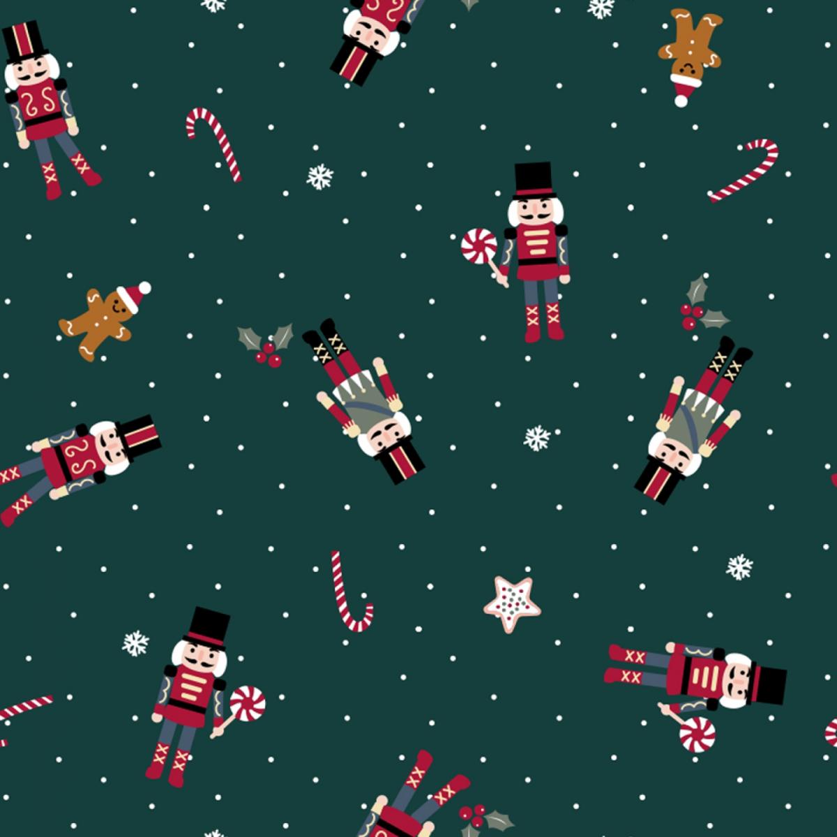 Tissus-Nol Popeline Imprimée - Noël