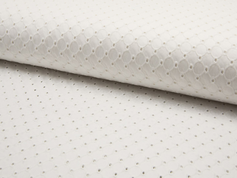 Qjutie Broderie Anglaise Satin de Coton