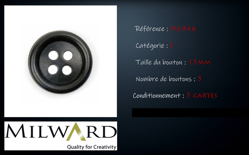 Boutons Milward - Code F, .
