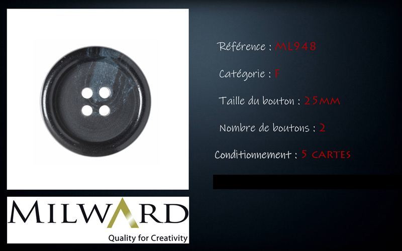 Boutons Milward - Code F, .